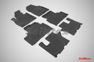 Автомобильные чехлы на Резиновые коврики с высоким бортом для KIA Sorento Prime (3 ряда) 2015-2020