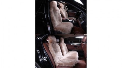 Комплекты меховых накидок на весь салон автомобиля длинный ворс Австралия фото