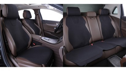 Накидки на сиденья из алькантары Air Plus комплект на весь салон фото